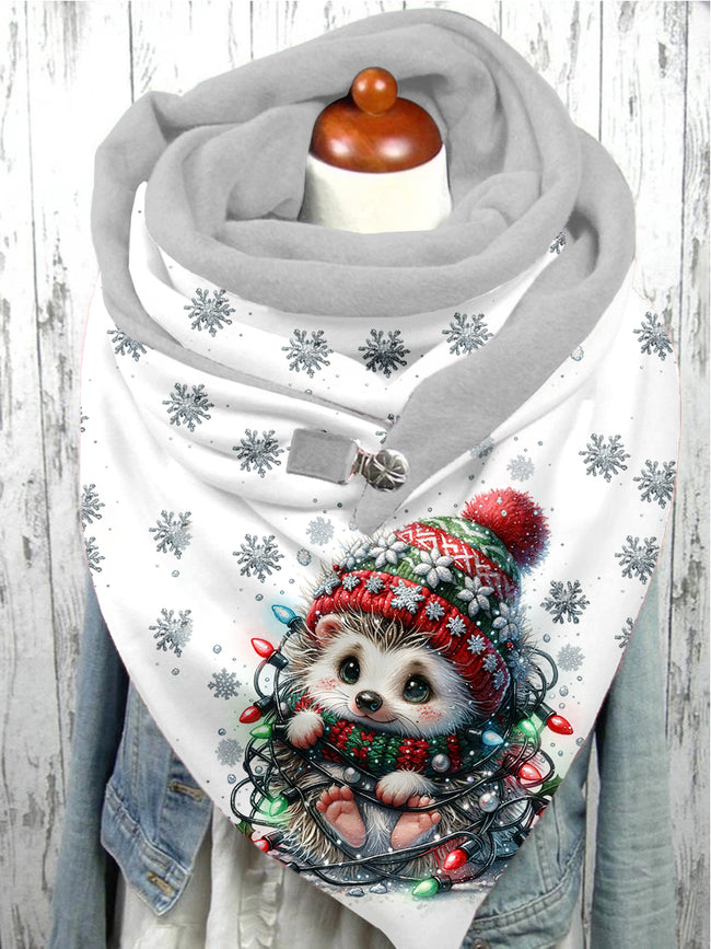 Hedgehog Art Casual Scarf Shawl