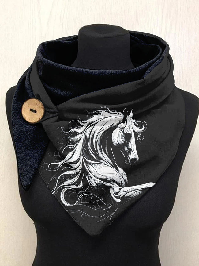 Horse print scarf