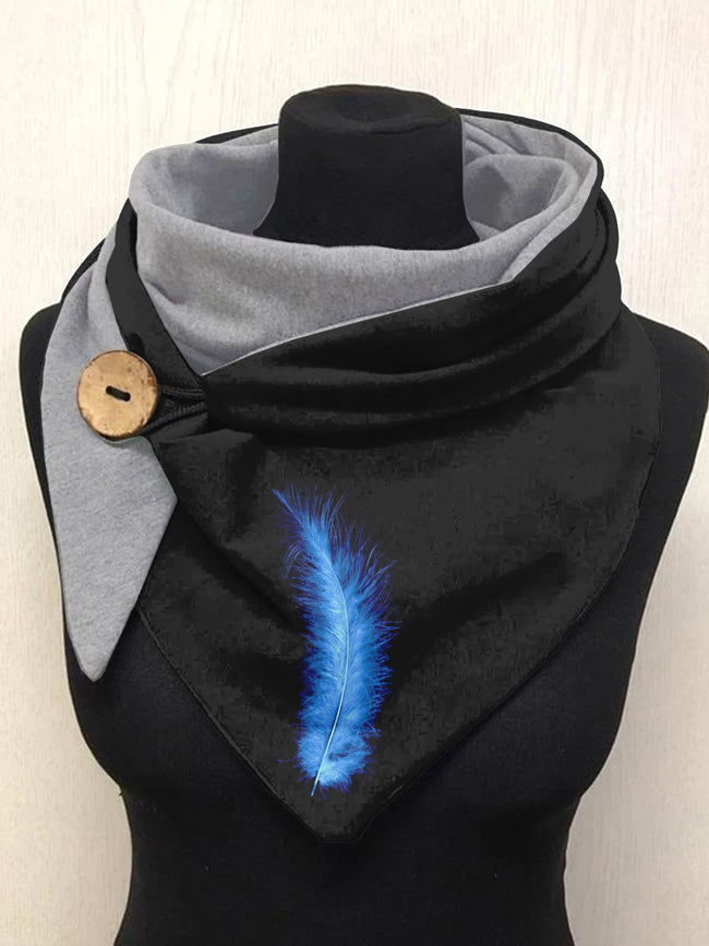 Feather Art Casual Scarf Shawl