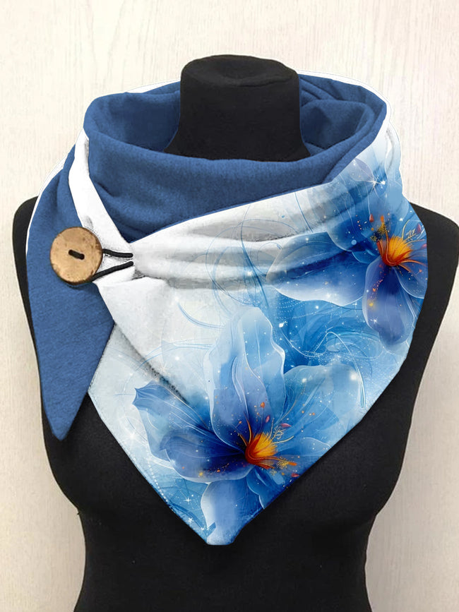 Flower Art Casual Scarf Shawl