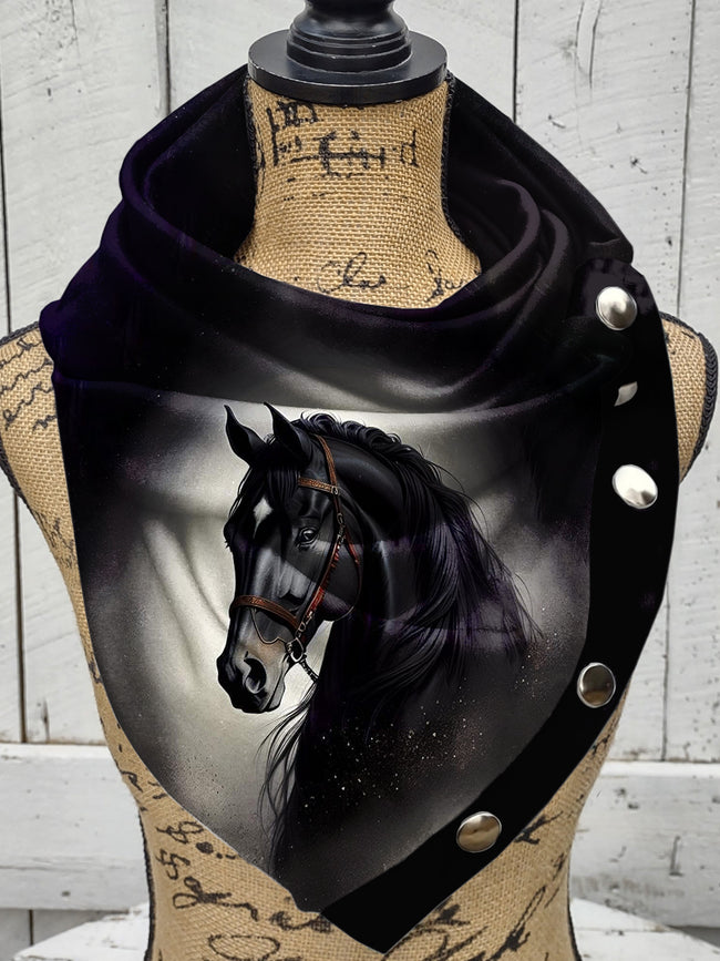 Horse Art Casual Scarves and Shawls