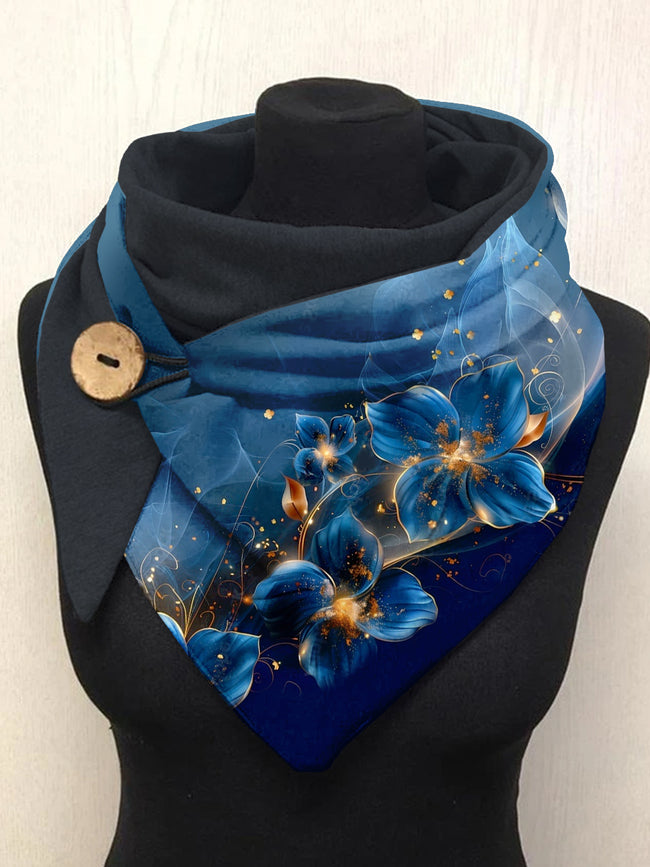 Flower Art Casual Scarf Shawl