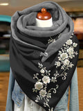 Floral Art Casual Scarf Shawl