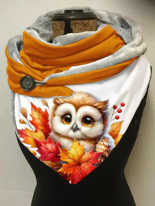 Owl Animal Print Scarf and Shawl