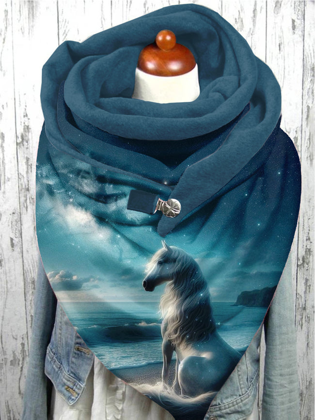 Horse Art Casual Scarf Shawl