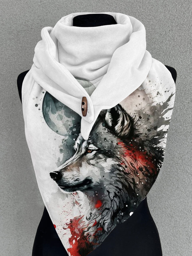 Wolf Art Casual Scarf and Shawl