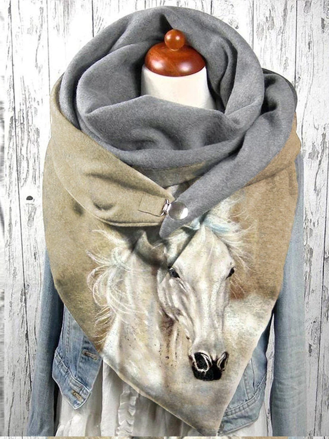 Horse Animal Print Scarf and Shawl