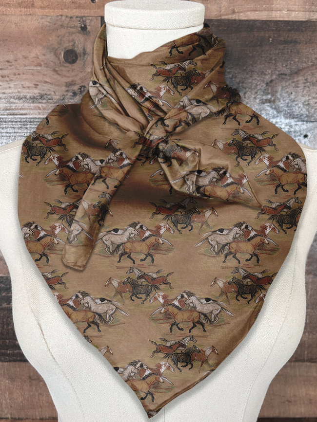 Horse Casual Prints Wild Rag