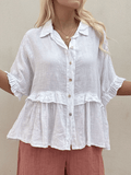 Women's Solid Color Loose Casual Shirt