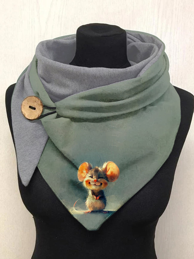 Mouse Art Casual Scarf Shawl