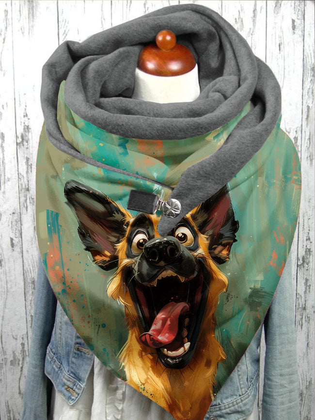 Dog Funny Scarf and Shawl