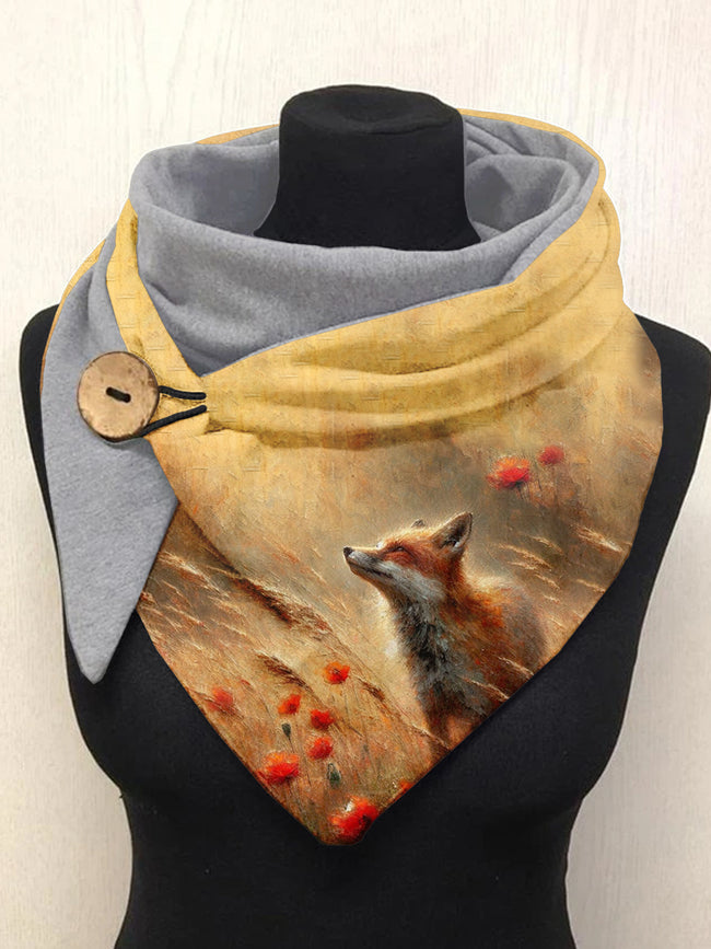 Fox Art Casual Scarf Shawl