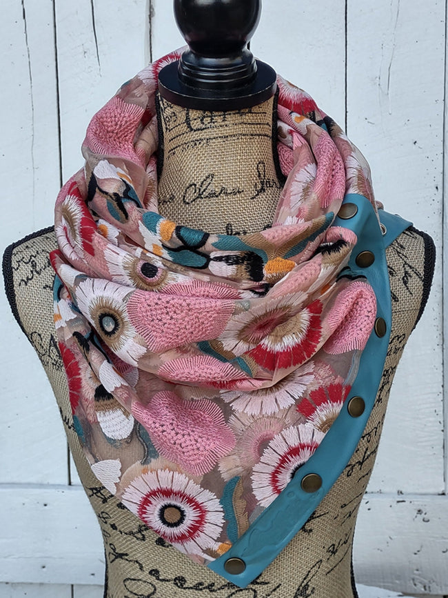 Floral Art Casual Scarf Shawl