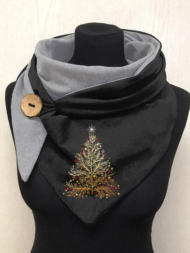 Christmas Tree Art Casual Scarf Shawl