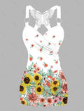 Women’s Vintage Star Art Print Tank Top Colorful / S