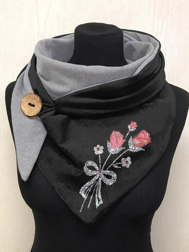 Bouquet Art Casual Scarf Shawl