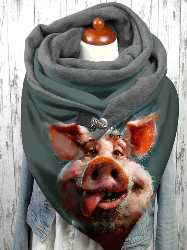 Pig Funny Scarf and Shawl