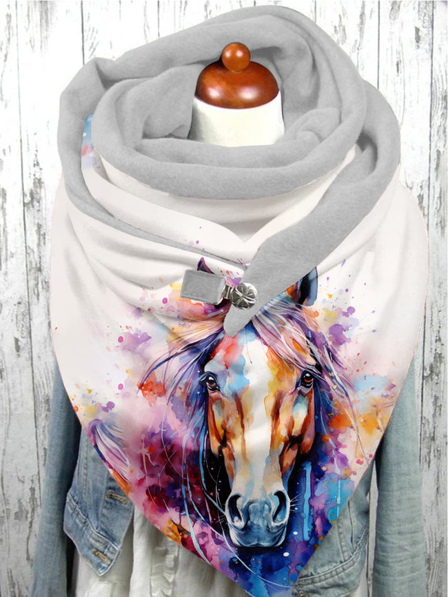 Horse Art Casual Scarf Shawl