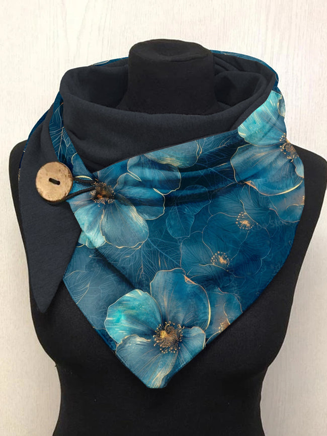 Flower Art Casual Scarf Shawl