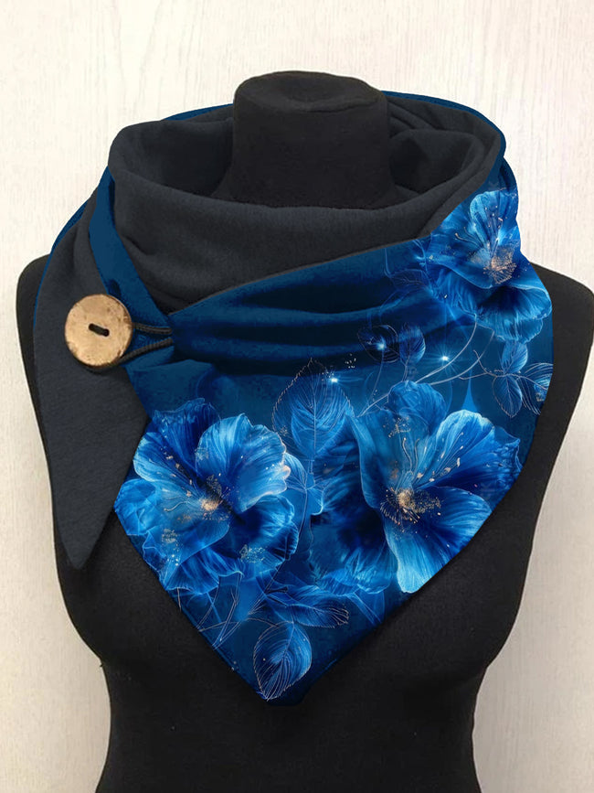 Flower Art Casual Scarf Shawl