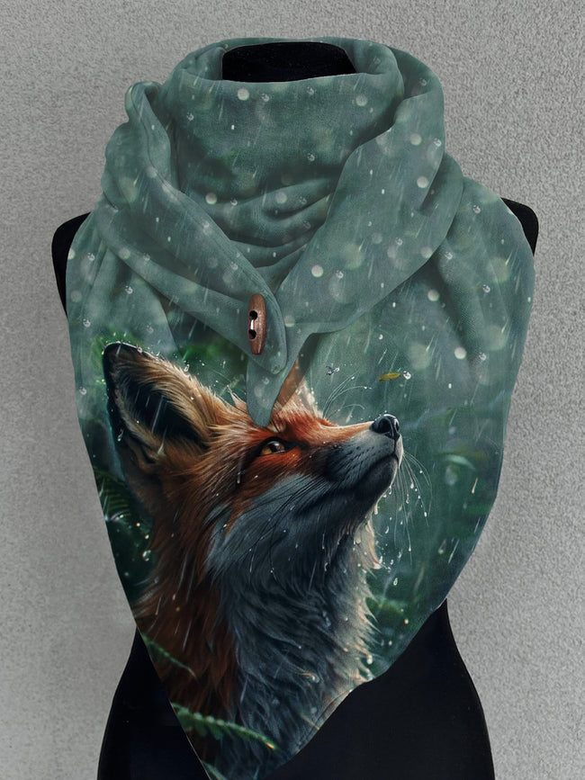 Fox Art Casual Scarf and Shawl