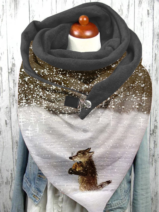 Wolf Art Casual Scarf Shawl