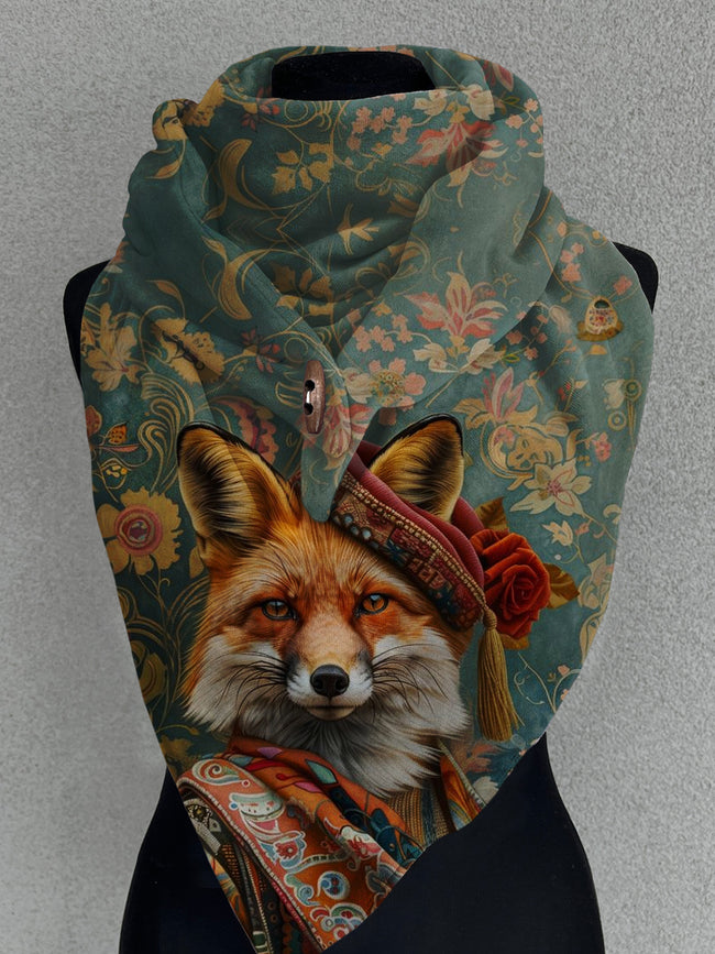 Fox Art Casual Scarf and Shawl