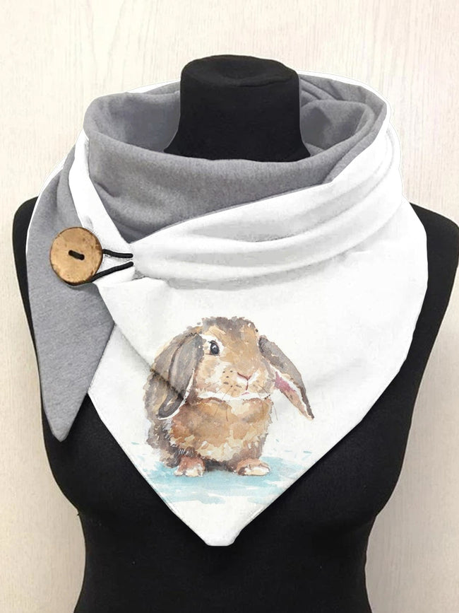 Rabbit Art Casual Scarf Shawl