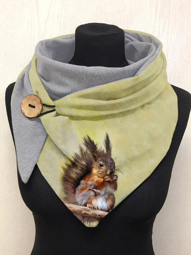 Squirrel Art Casual Scarf Shawl