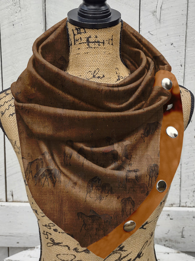 Horse Art Casual Scarves and Shawls