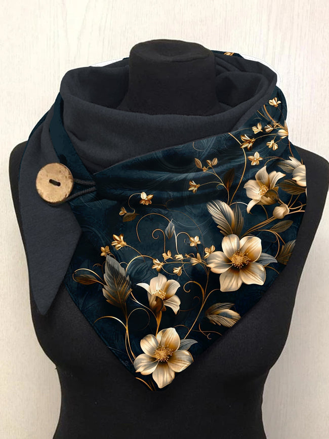 Flower Art Casual Scarf Shawl