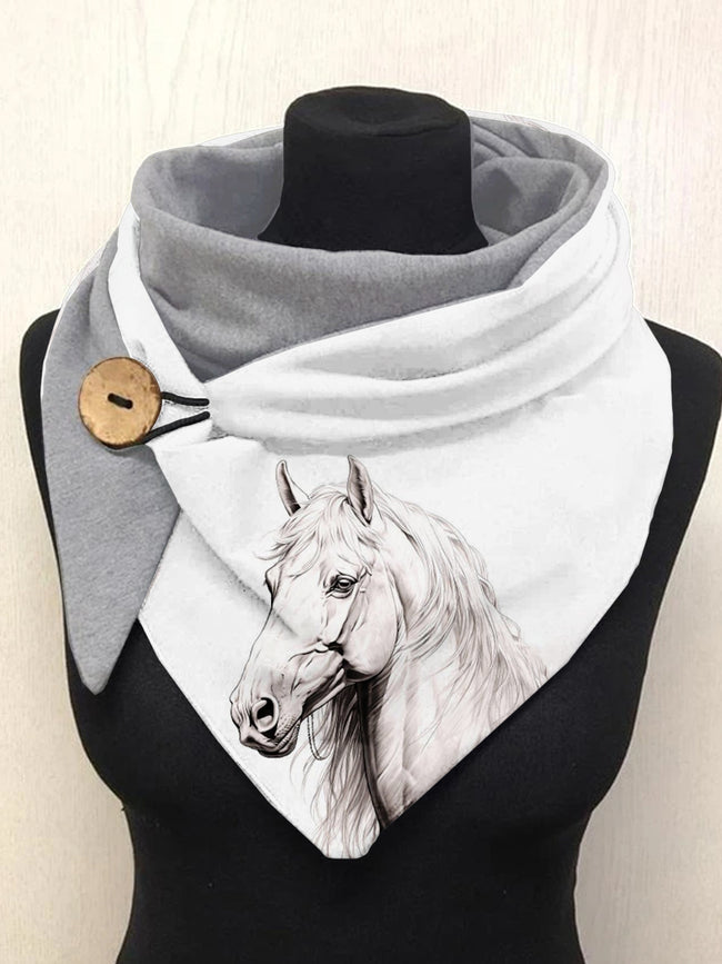 Horse Art Casual Scarf Shawl