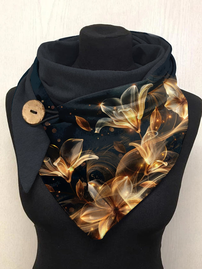 Flower Art Casual Scarf Shawl