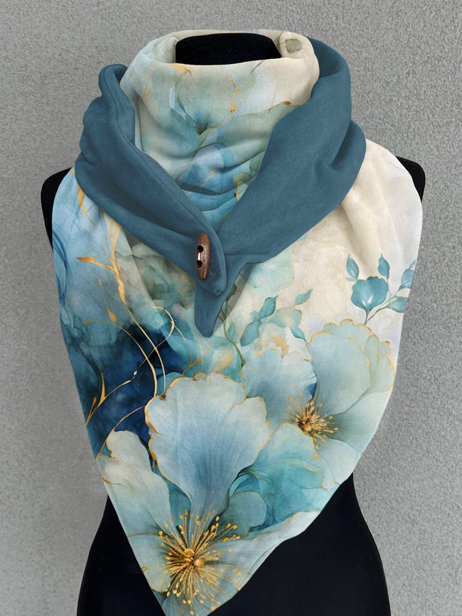 Flowers Art Casual Scarf and Shawl