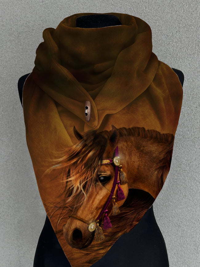 Horse Art Casual Scarf Shawl