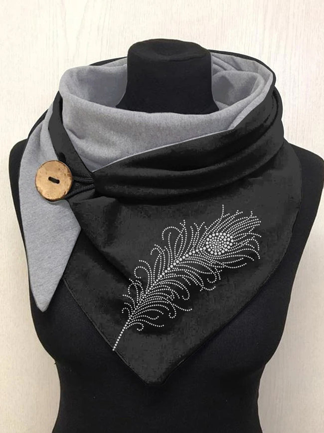 Feather Art Casual Scarf Shawl