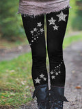 Women’s Star Print Casual Leggings