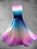 Women's Summer Gradient Art Design Maxi Dress