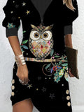 Women's Owl Maxi Dress