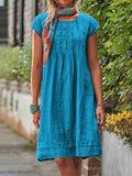 Women’s Summer Mid-Length Dress Azureblue / S