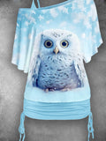 Women's  Owl Two Piece Suit Top