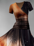 Women’s Black Brown Gradient Dress