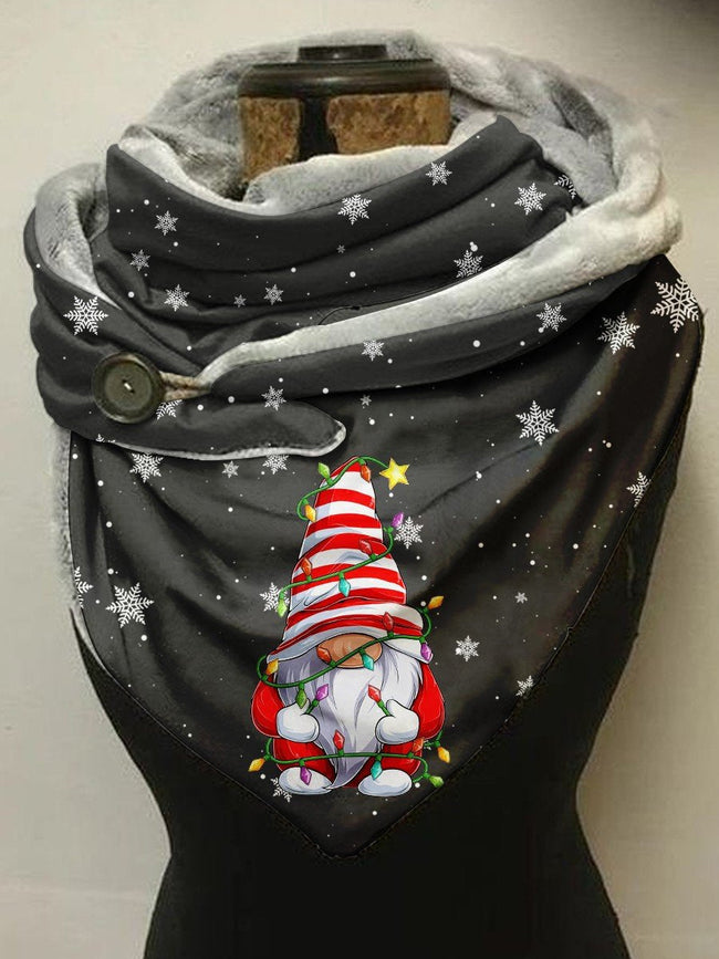 Gnome Christmas Casual Scarf And Shawl Colorful / One-Size