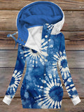 Women’s Tie Dye Art Print Casual Sweatshirt Muilticolor / S