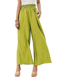 Women’s Solid Color Loose Elegant Casual Simple Pants Light Green / S