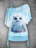 Women's  Owl Two Piece Suit Top