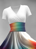 Women's Gradient Art Dress Maxi Dress