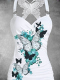 Women's  Butterfly Lace Dress