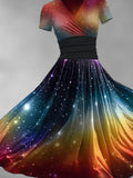 Women's Gradient Art Dress Maxi Dress