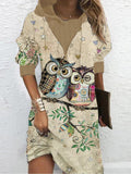 Women's Owl Maxi Dress